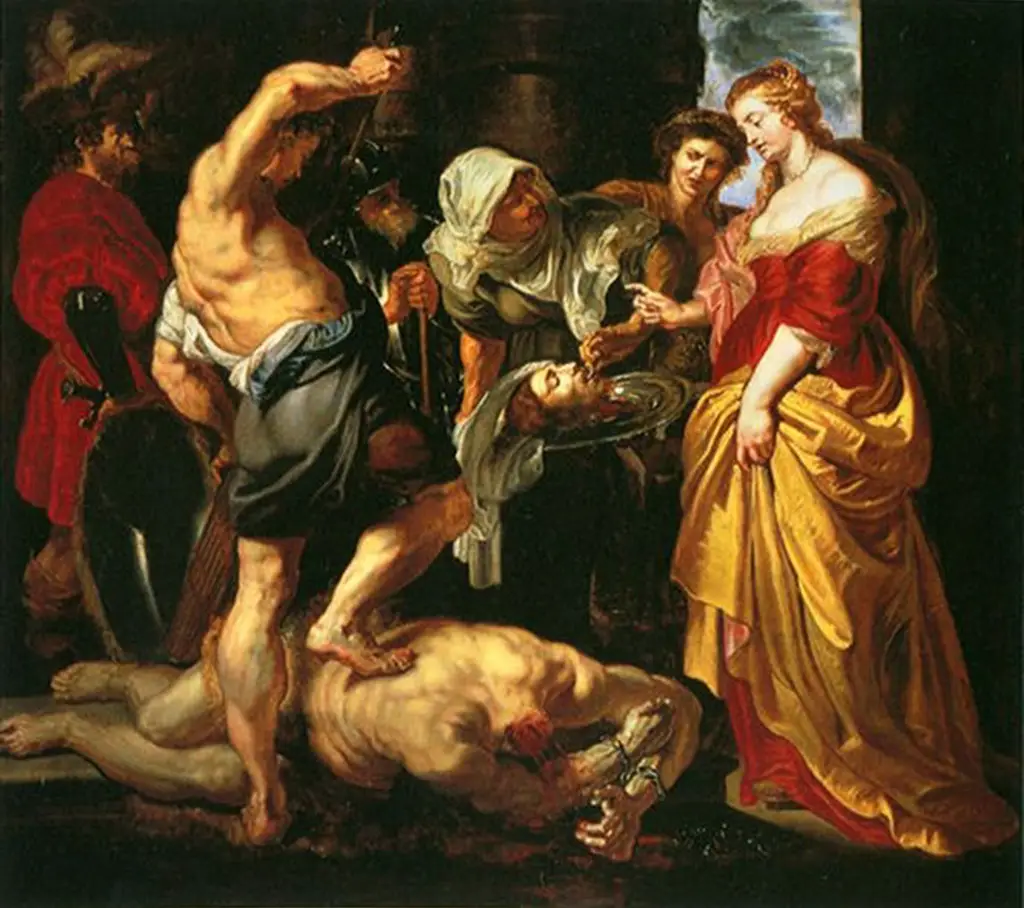 Beheading of St John the Baptist in Detail Peter Paul Rubens